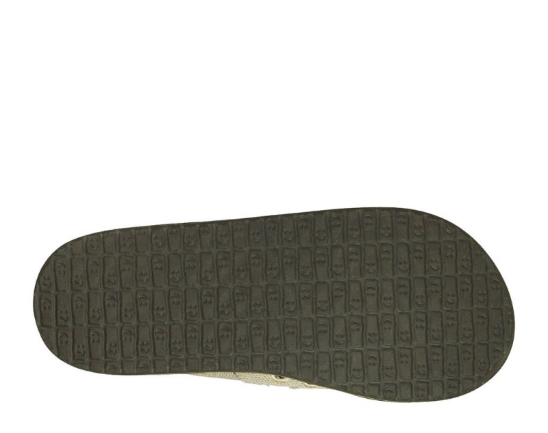 Beige Sanuk Hemp Men's Sidewalk Surfers | 60QOPZTNG