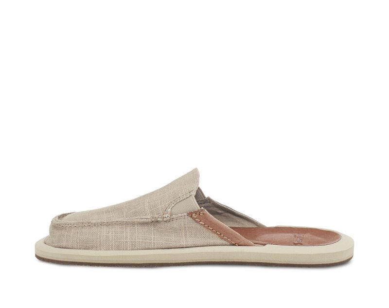 Beige Sanuk You Got My Back Hemp Slipper Women's Shoes | 28OEQGDIA