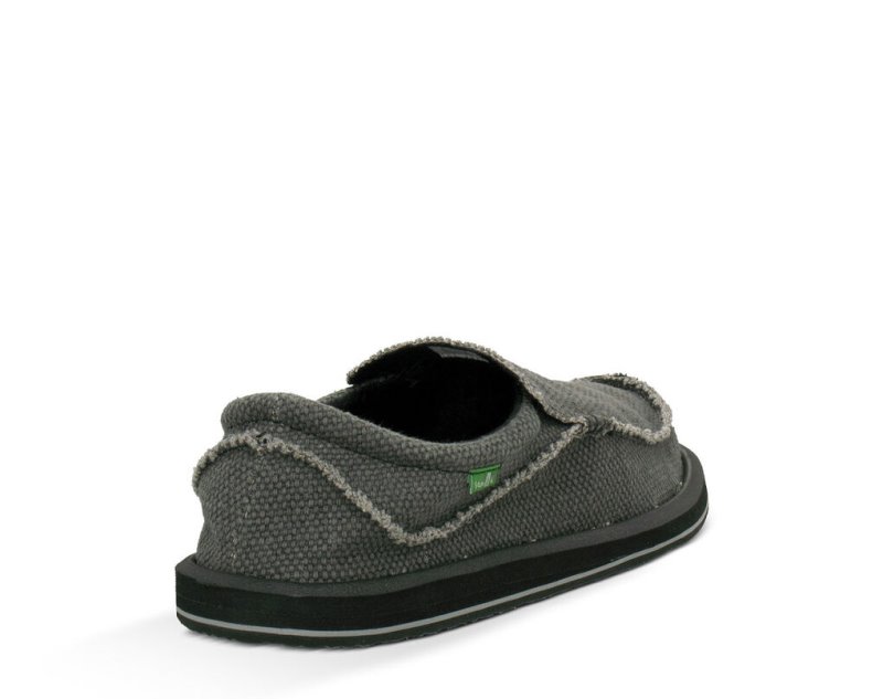 Black Sanuk Chiba Men's Sidewalk Surfers | 68CIFLSZK