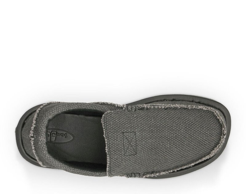 Black Sanuk Chiba Men's Sidewalk Surfers | 68CIFLSZK