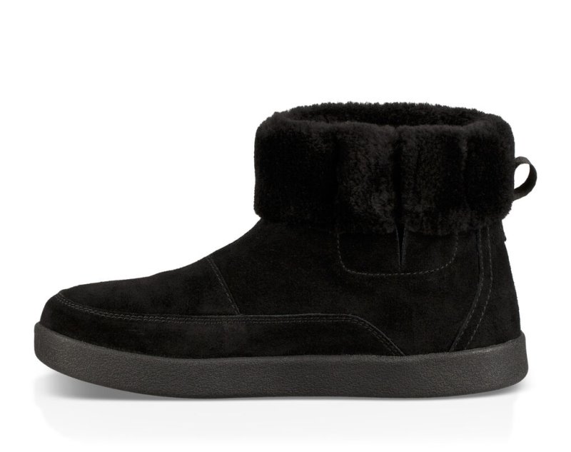 Black Sanuk New Bootah Suede Women's Boots | 82EFQUKIH