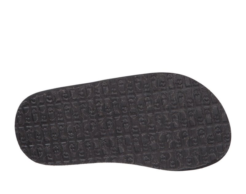 Black Sanuk Root Beer Cozy Kids' Sandals | 85YVMAEOU