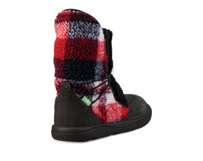 Black Sanuk Tripper Flurry Women's Boots | 24IPDMYNU