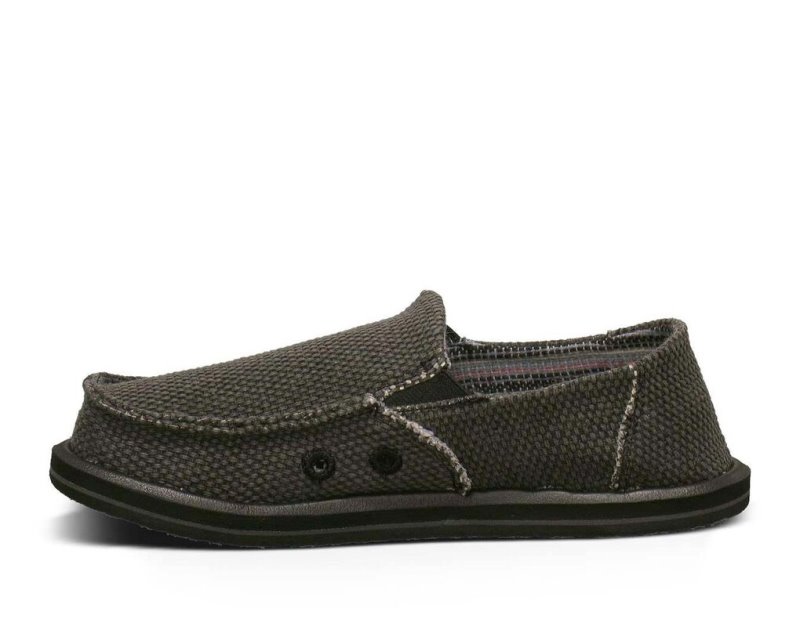 Black Sanuk Vagabond Kids' Sidewalk Surfers | 56PGTYBSO