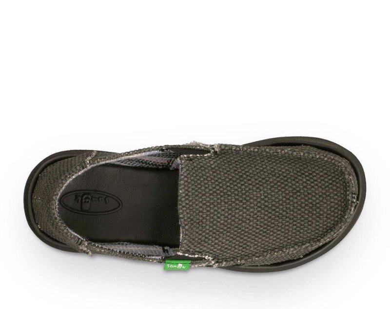 Black Sanuk Vagabond Kids' Sidewalk Surfers | 56PGTYBSO