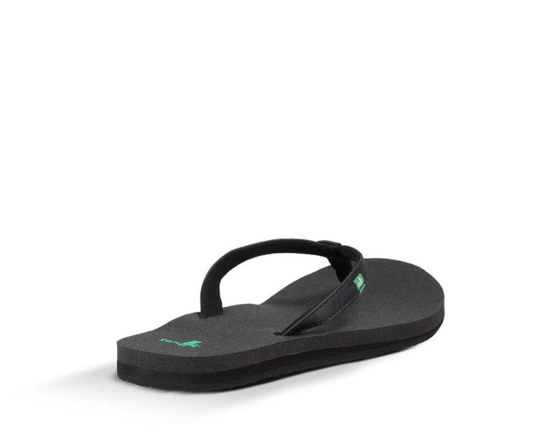 Black Sanuk Yoga Joy Women's Sandals | 15HJTBZRF