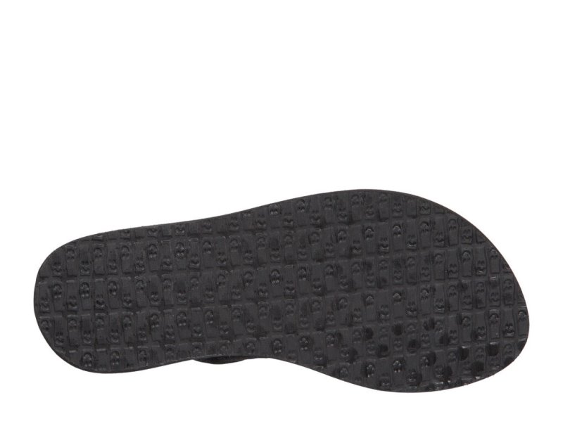 Black Sanuk Yoga Sling Burst Kids' Sandals | 95PGEQBCZ