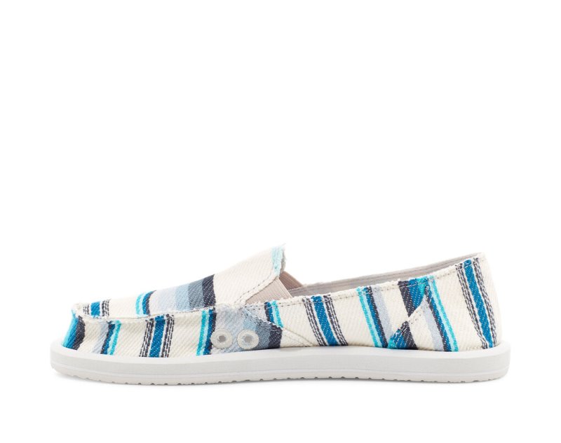 Blue Sanuk Donna Blanket Slip On Women's Shoes | 53RJPDACI