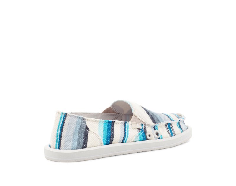 Blue Sanuk Donna Blanket Slip On Women's Shoes | 53RJPDACI