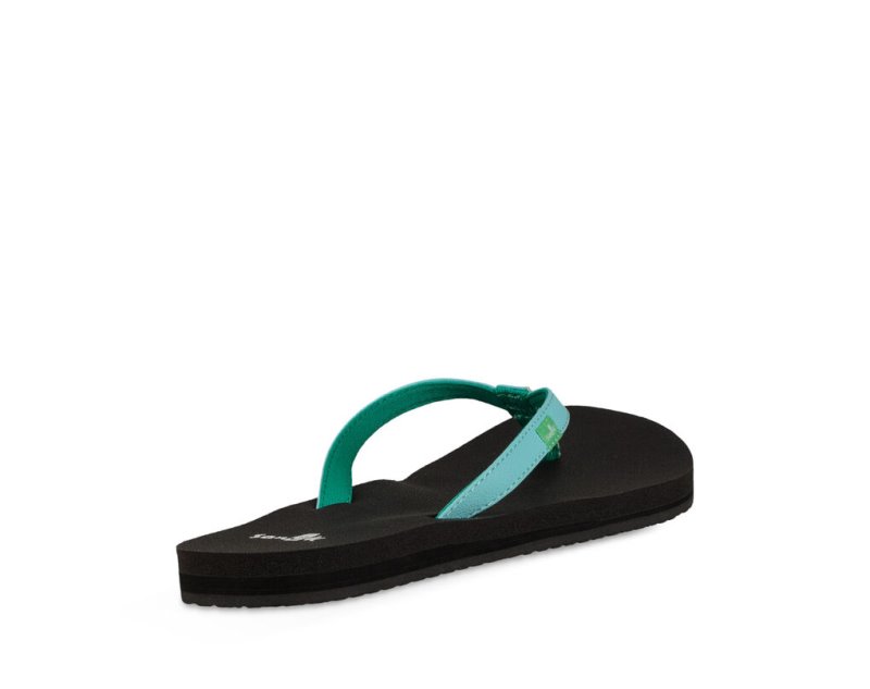 Blue Sanuk Yoga Joy Women's Flip Flops | 54GCVZTLO