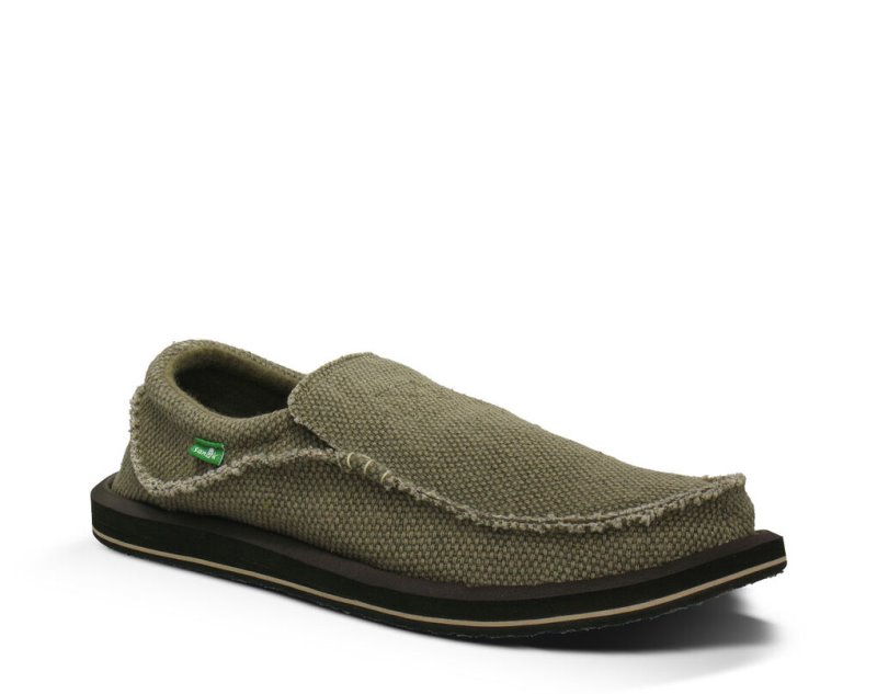 Brown Sanuk Chiba Men's Shoes | 35PNOQDUG