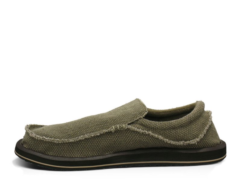 Brown Sanuk Chiba Men's Shoes | 35PNOQDUG