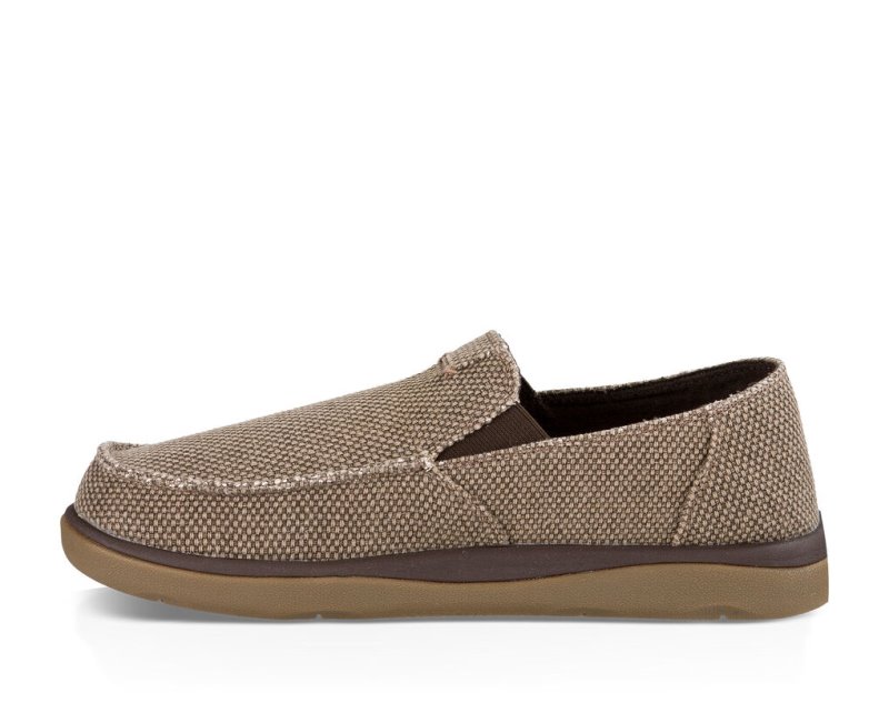 Brown Sanuk Vagabond Tripper Men's Sidewalk Surfers | 40BUDJGKF