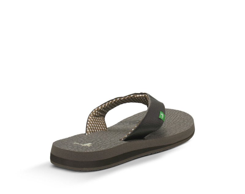 Brown Sanuk Yoga Mat Women's Flip Flops | 40EUVOQBC