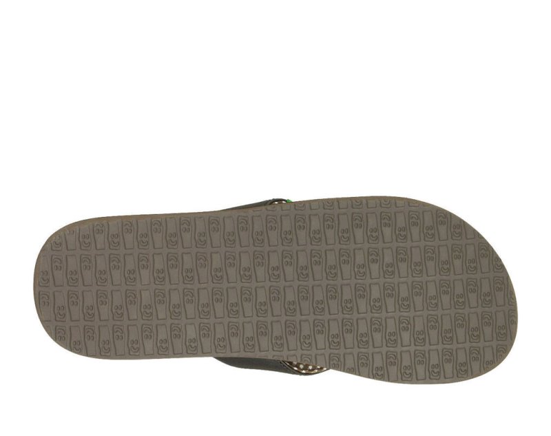 Brown Sanuk Yoga Mat Women's Flip Flops | 40EUVOQBC