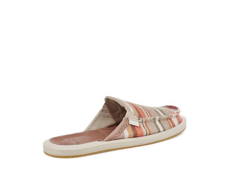 Brown Sanuk You Got My Back Blanket Sustainable Slip On Women's Shoes | 19VWGTLEJ