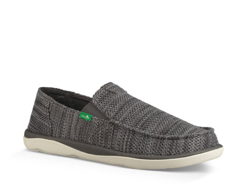 Grey Sanuk Mesh Vagabond Tripper Men's Sidewalk Surfers | 34EFUAVGR