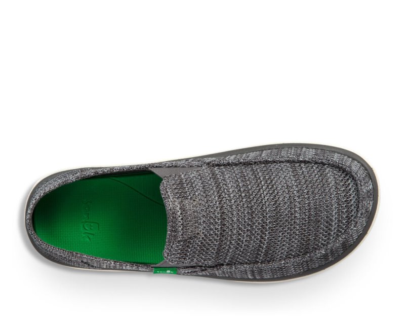 Grey Sanuk Mesh Vagabond Tripper Men's Sidewalk Surfers | 34EFUAVGR