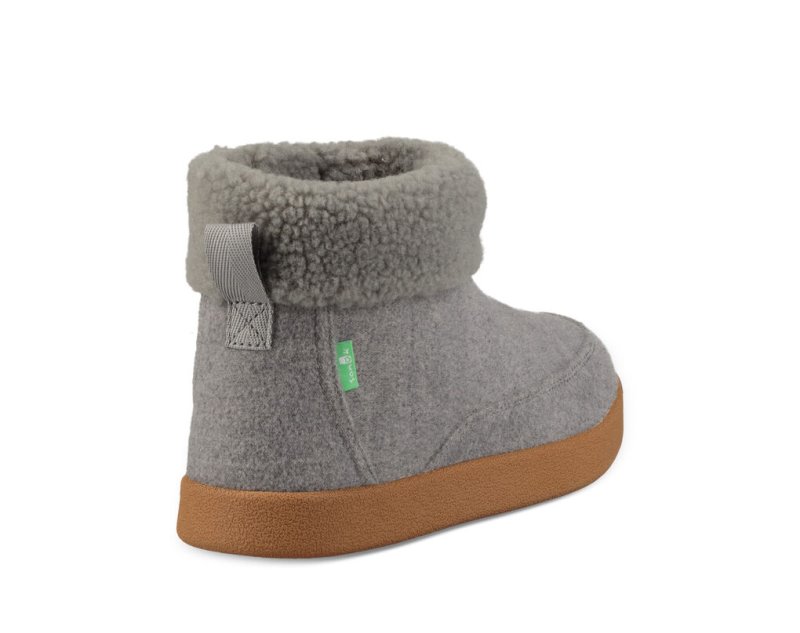 Grey Sanuk New Bootah Women's Boots | 73CKSIAQD