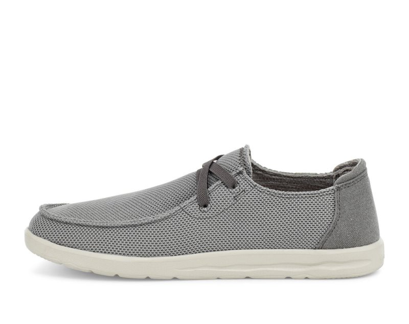 Grey Sanuk Shaka Mesh No Tie Men's Sidewalk Surfers | 41OLJRAMZ