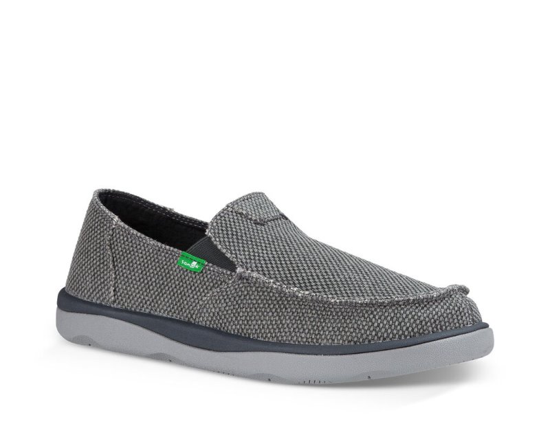 Grey Sanuk Vagabond Tripper Men's Sidewalk Surfers | 83RCGOSTJ