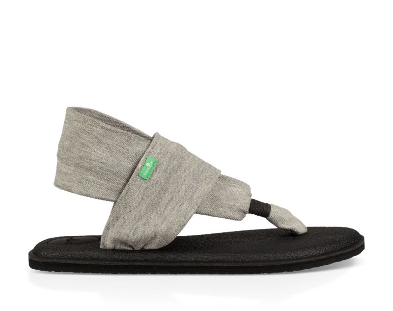 Grey Sanuk Yoga Slings 2 Women\'s Sandals | 78RFIOTNE