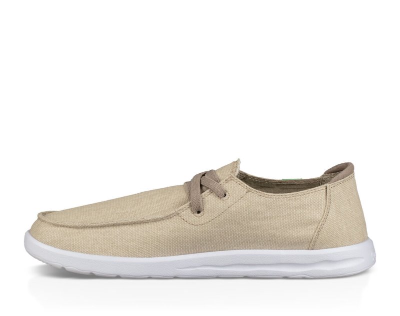 Khaki Sanuk Shaka Men's Shoes | 74TWRIQOK