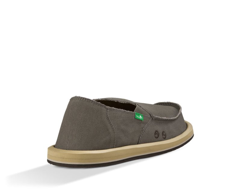 Khaki Sanuk Vagabond Men's Shoes | 56AXGLVSE