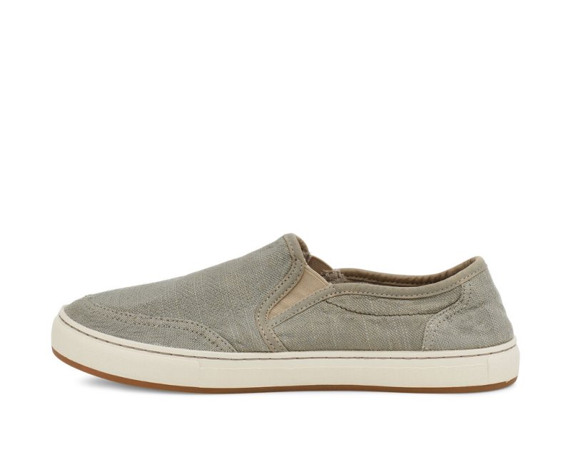 Light Grey Sanuk Tideline Hemp Slip On Men's Shoes | 36ZEXCDUP