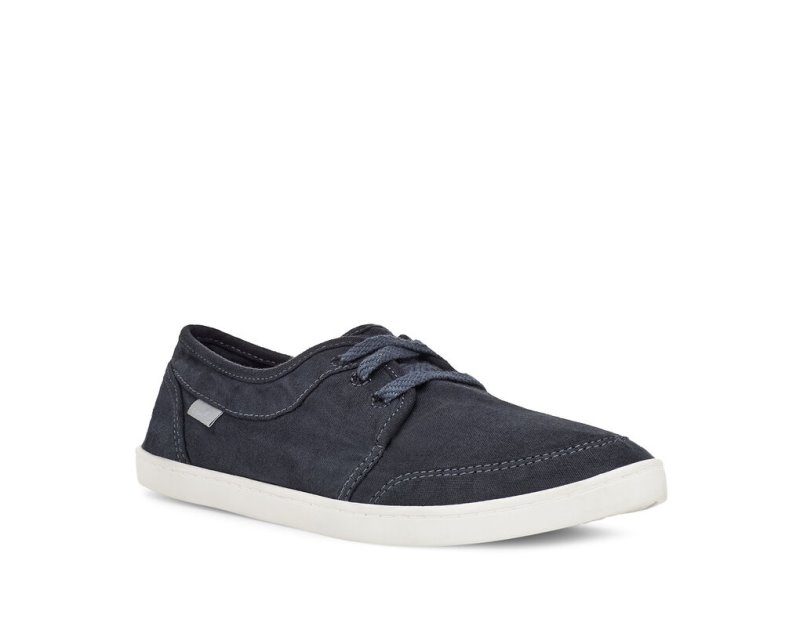 Navy Sanuk Pair O Dice Lace Women's Sidewalk Surfers | 23BCJZVDS