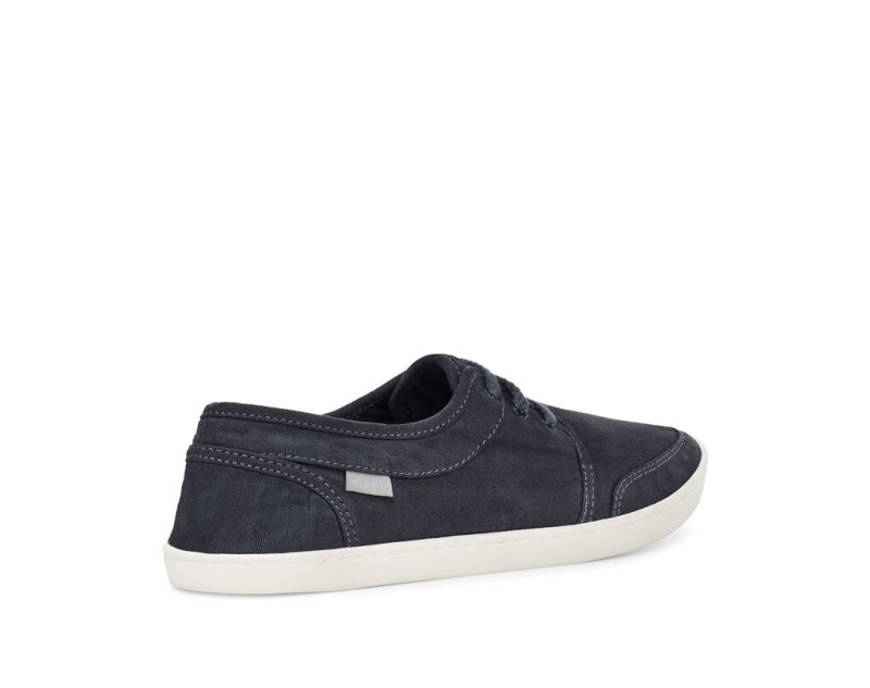 Navy Sanuk Pair O Dice Lace Women's Sidewalk Surfers | 23BCJZVDS