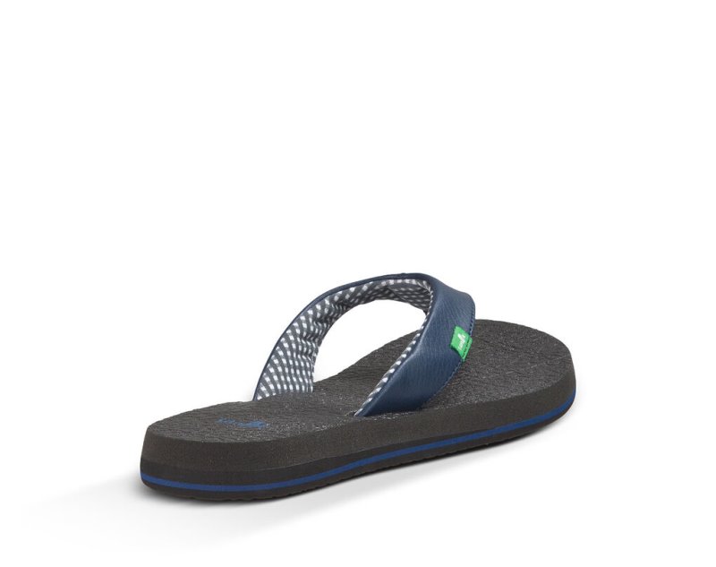 Navy Sanuk Yoga Mat Women's Flip Flops | 89KXGMPZY