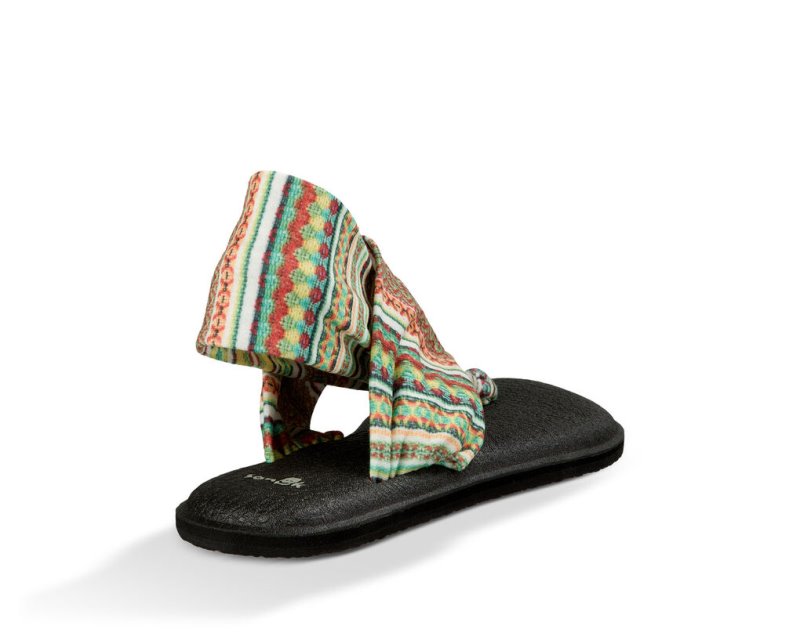 Orange Sanuk Yoga Sling 2 Prints Women's Sandals | 29TSVQEZK