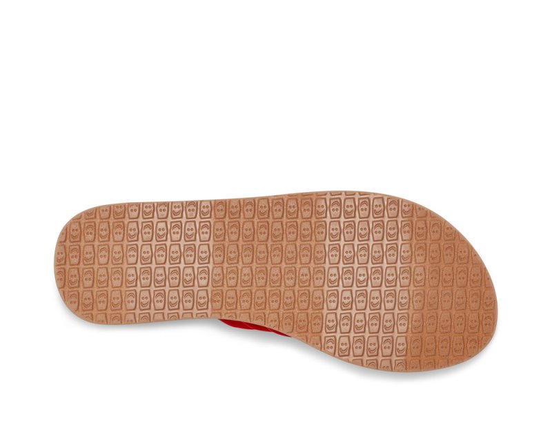 Pink Sanuk Yoga Salty Women's Sandals | 46MILHWKO