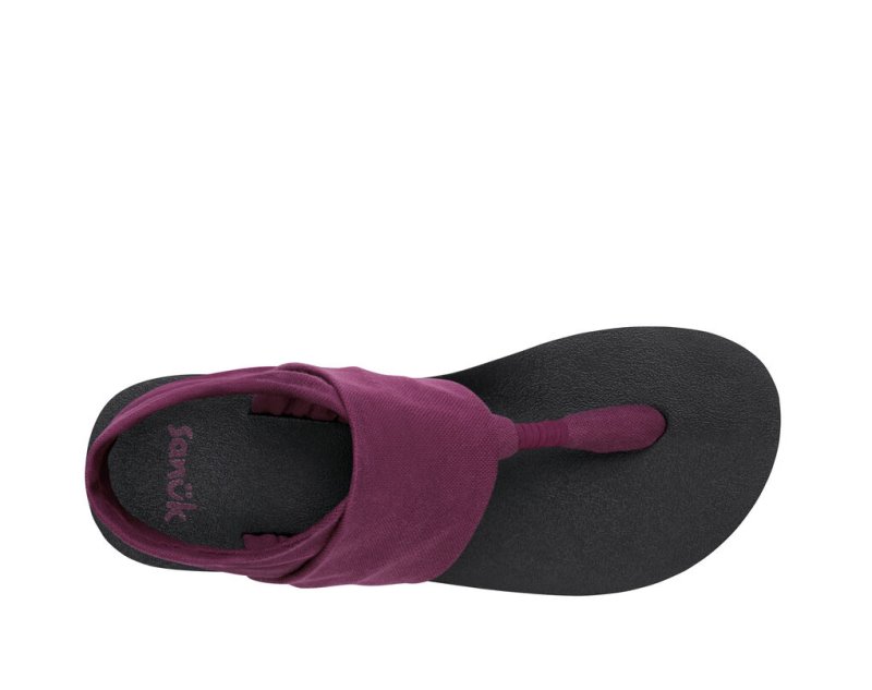 Purple Sanuk Sling St Vegan Women's Sandals | 61VAUFTGO