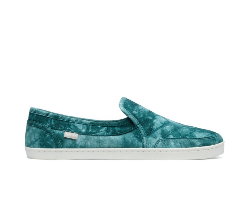 Turquoise Sanuk Pair O Dice Tie Dye Women\'s Shoes | 96VJHTQMZ