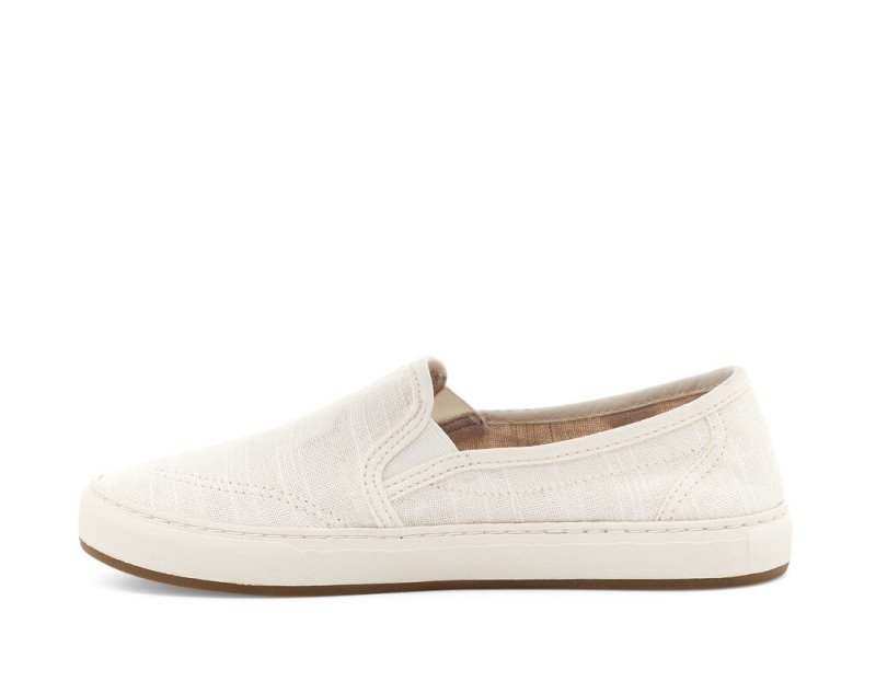 White Sanuk Avery Hemp Vegan Women's Sidewalk Surfers | 56VSDOEGM