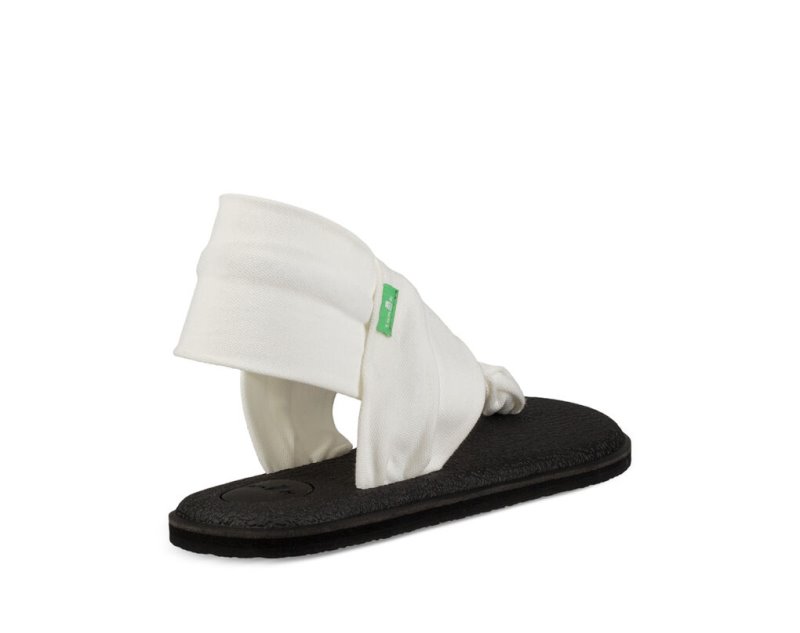 White Sanuk Yoga Sling 2 Women's Flip Flops | 78SKCGMUY