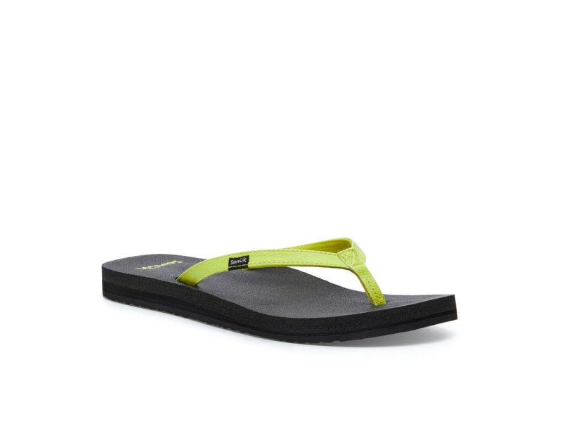 Yellow Sanuk Yoga Joy Women's Sandals | 90MSOAREL