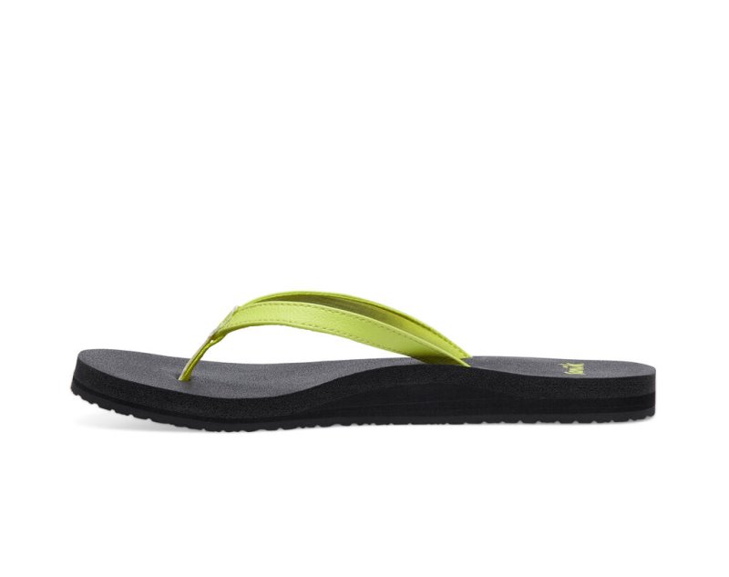 Yellow Sanuk Yoga Joy Women's Sandals | 90MSOAREL