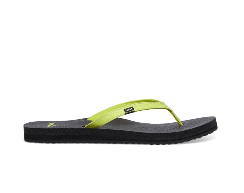 Yellow Sanuk Yoga Joy Women\'s Sandals | 90MSOAREL