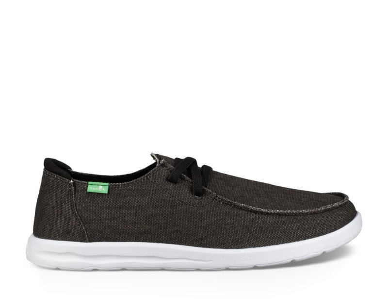 Black Sanuk Shaka Men's Shoes | 80OFEPTKZ