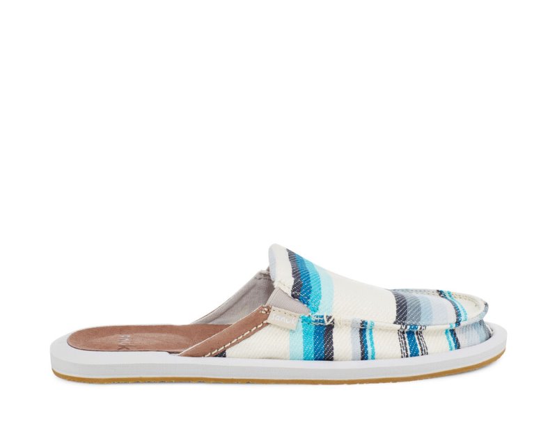 Blue Sanuk You Got My Back Blanket Sustainable Slip On Women's Sidewalk Surfers | 87PQNFEYC