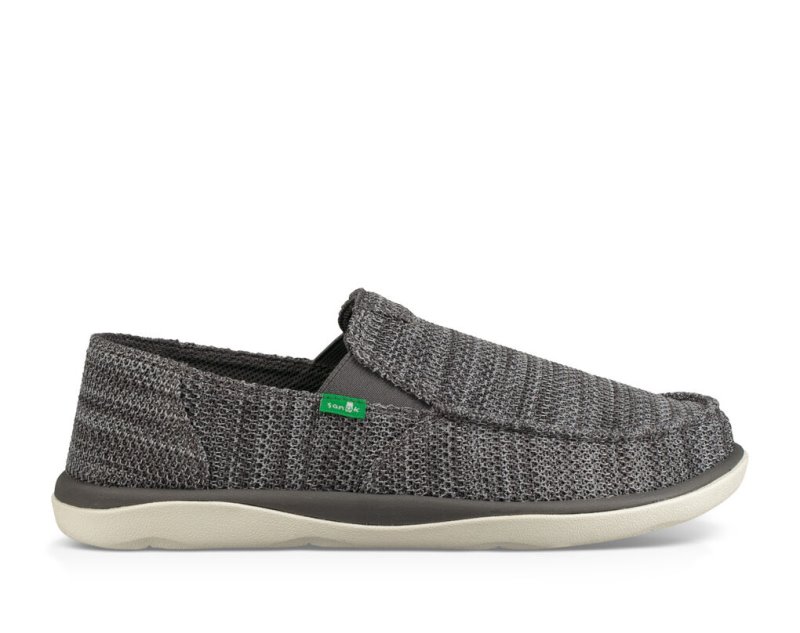 Grey Sanuk Mesh Vagabond Tripper Men's Sidewalk Surfers | 34EFUAVGR