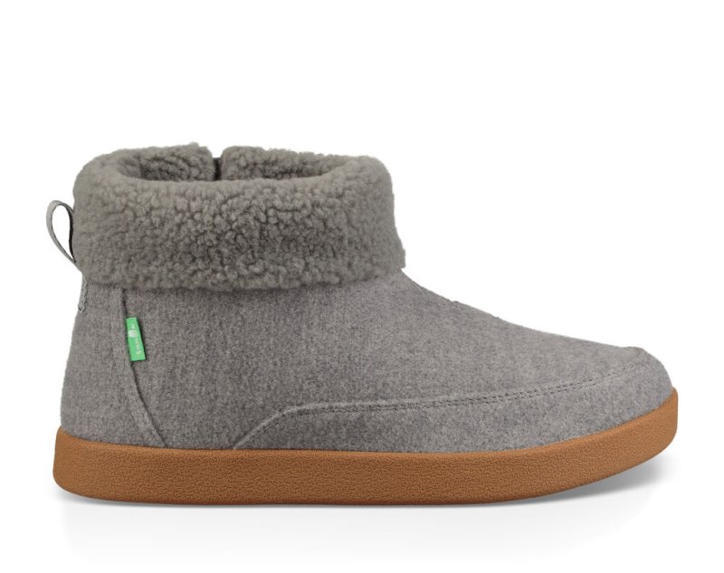 Grey Sanuk New Bootah Women's Boots | 73CKSIAQD