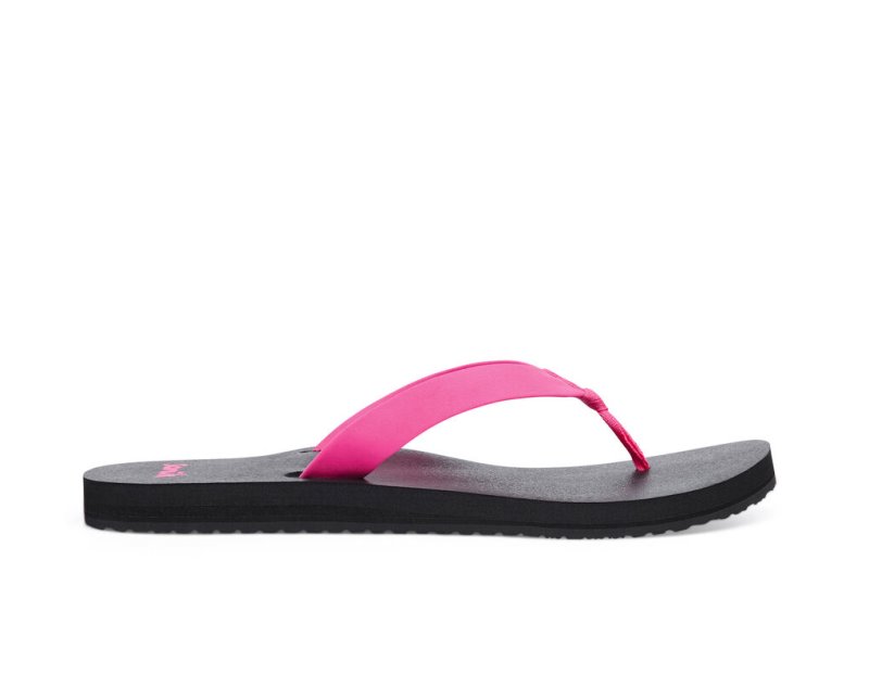 Pink Sanuk Ashland St Vegan Women's Flip Flops | 08JYUSBVL